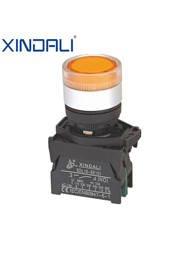 push button switch with light