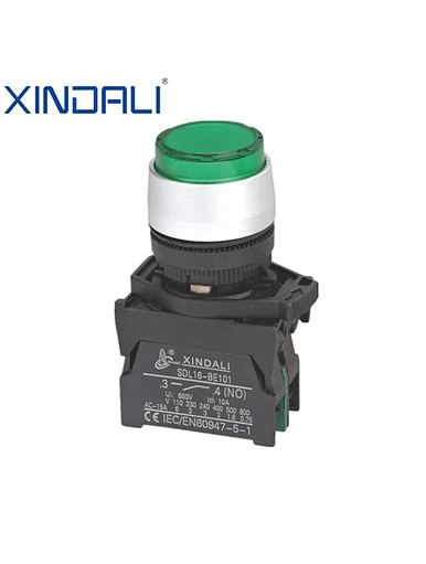 led metal push button