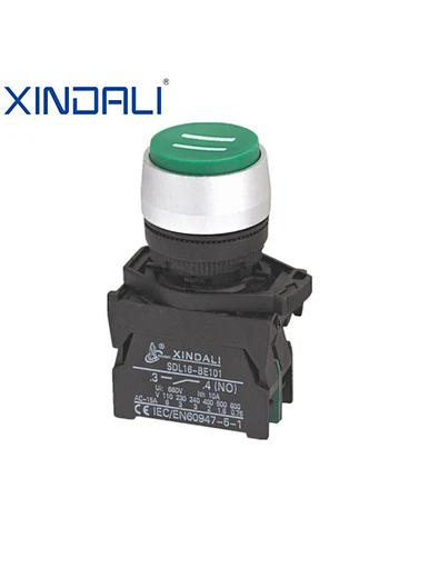 push button spring return