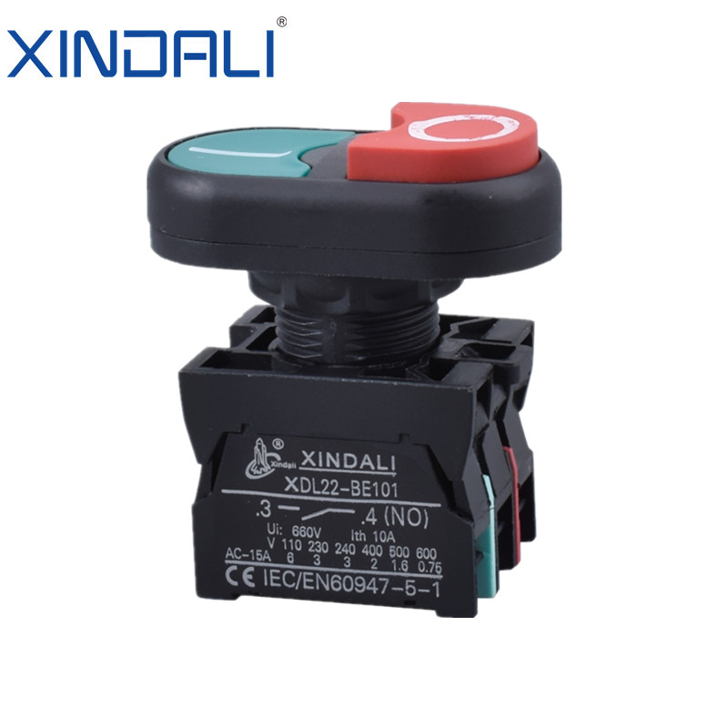 XDL22-EB8425 Double Action Pushbutton Switch Double Head Push Button