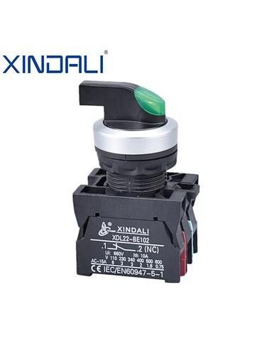 spring return push button