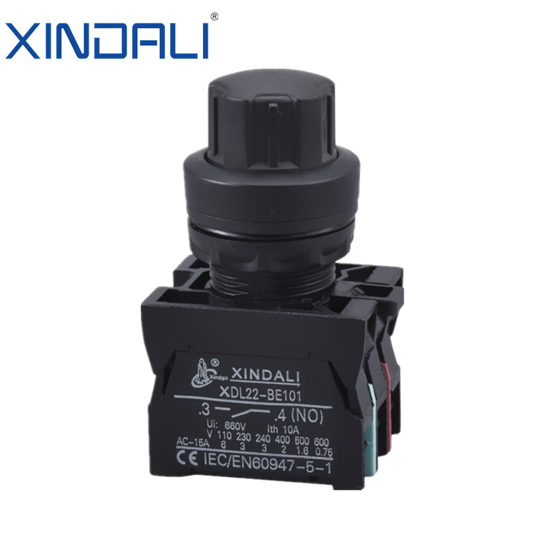 XDL22-EDF25 on off Selector Switch Spring Waterproof Selector Button and Switch