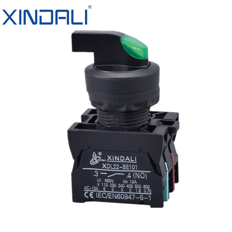 XDL22-EKJ3365 Position Light LED Waterproof 3 Position Selector Switch