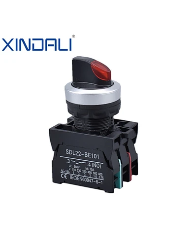 rotary selector push button switch