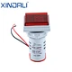 Square Mini Indicator Light Lamp Digital Voltage Meter Voltmeter AD22-22FSA