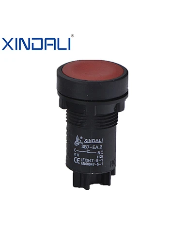 spring return push button