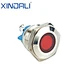 ip67 rgb yellow metal stainless steel LED waterproof metal round flush 16mm led indicator light,16mm 220v signal lamp AD22C-16A/S
