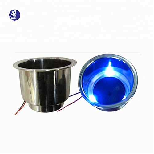S.S.304 Glass and Can holder /bottle holder for marine boat/kayak/car with pad/gasket/led
