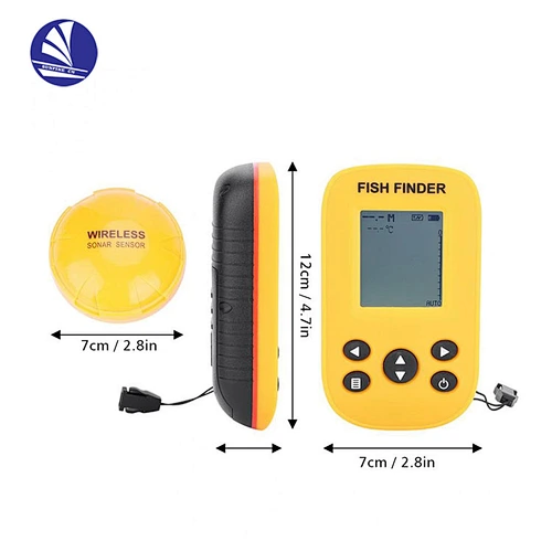 3.7V 1000mAh wireless fish finder with LED display