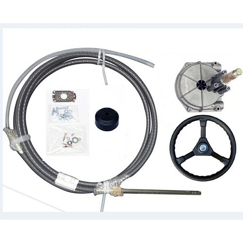 Outboard Rotating Mechanical Steering with 6meters cable / Planetary steering wheel for marine boat use engines up to 60HP