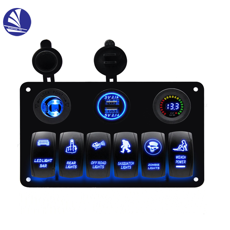 6GANG SWITCH PANEL