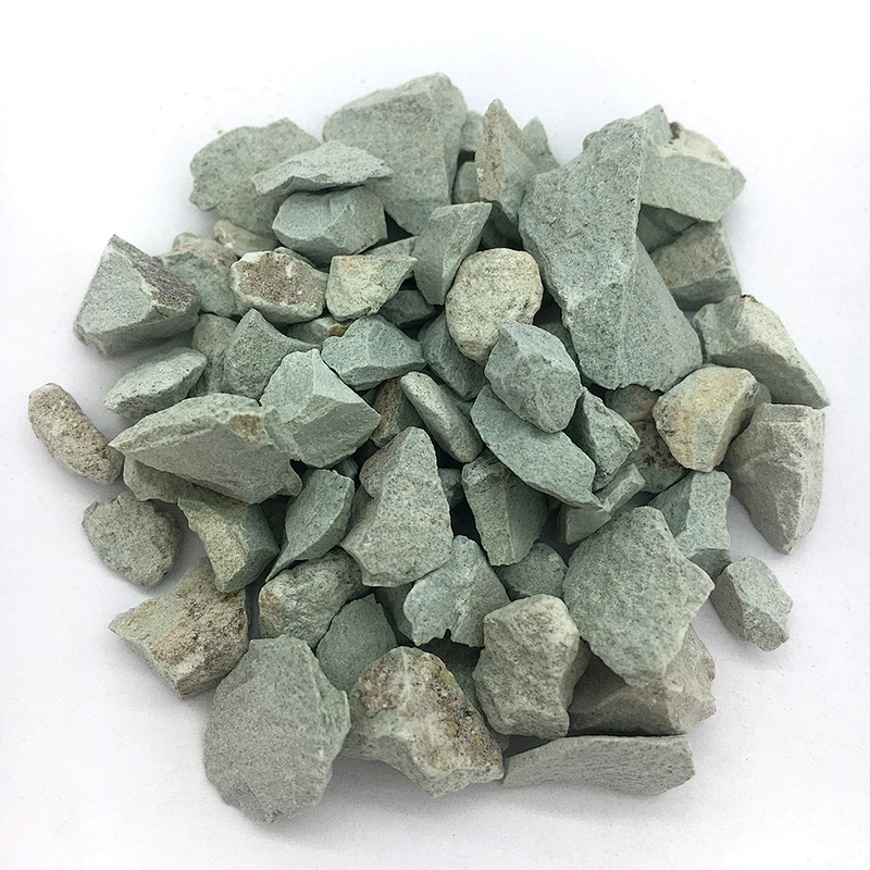 Green zeolite granular