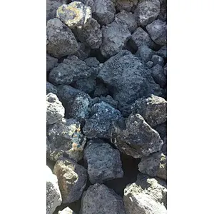 black volcanic stone
