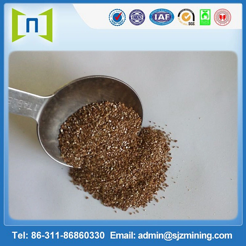 Golden expanded vermiculite