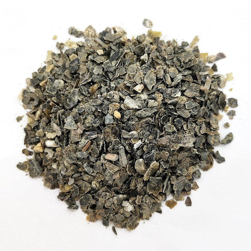 Silver raw vermiculite