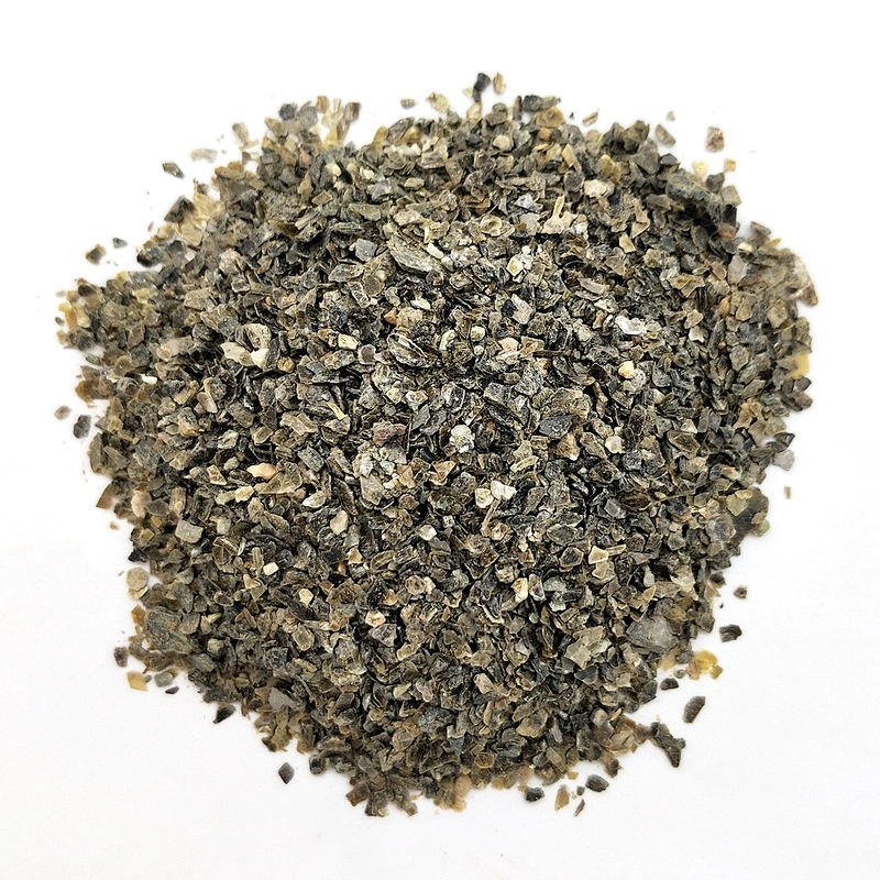 Silver raw vermiculite