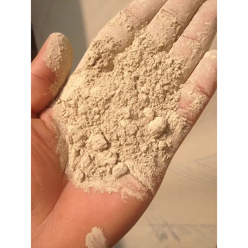 Gray zeolite powder