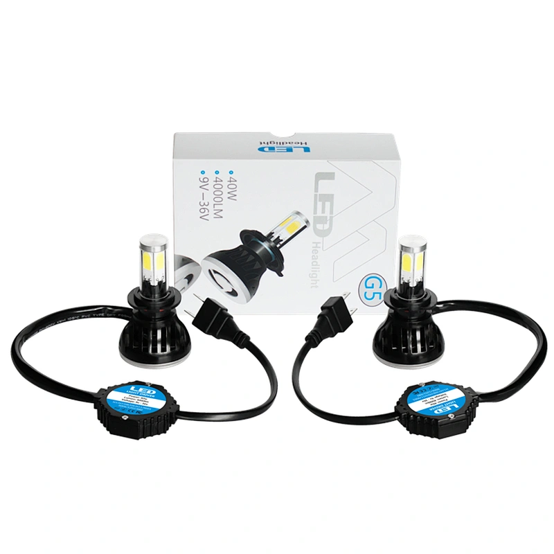 Four Side 360° 40w G5-H7 LED Headlight