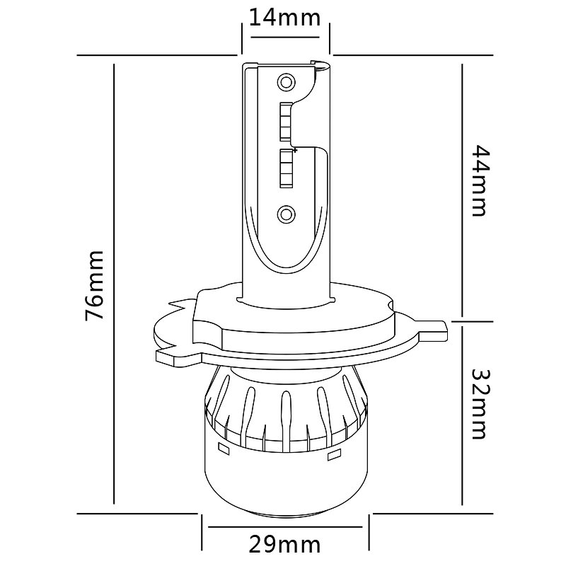 MINI LED HEADLIGHT L8-H4