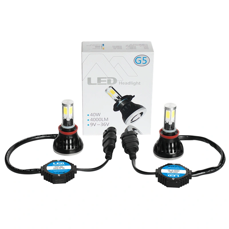 Four Side 360° 40w G5-H11 LED Headlight