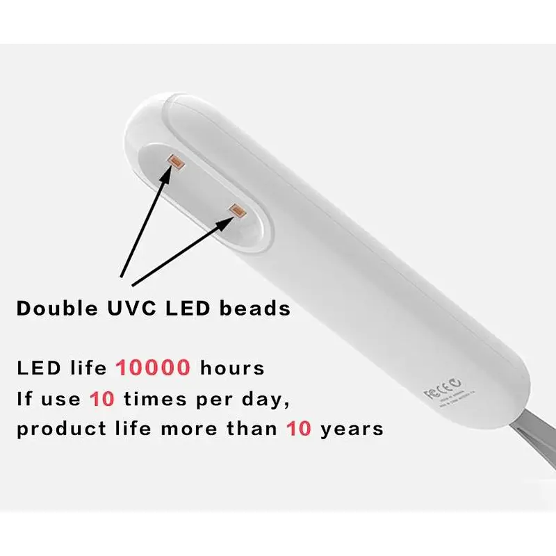 2020 Latest portable led UVC sterilizing wand