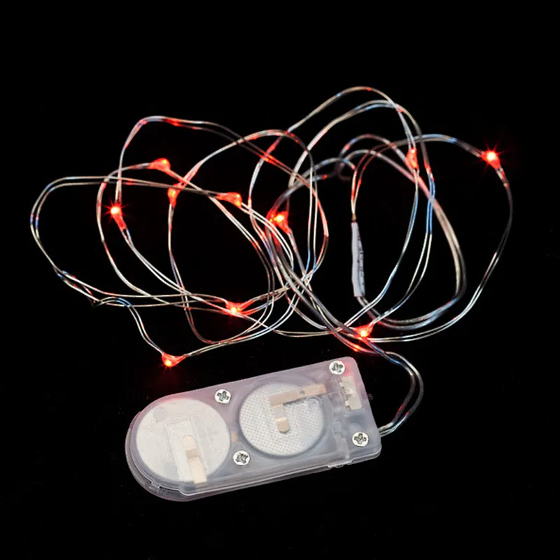 Micro CR2032 battery operated led string lights for Christmas tree decoration