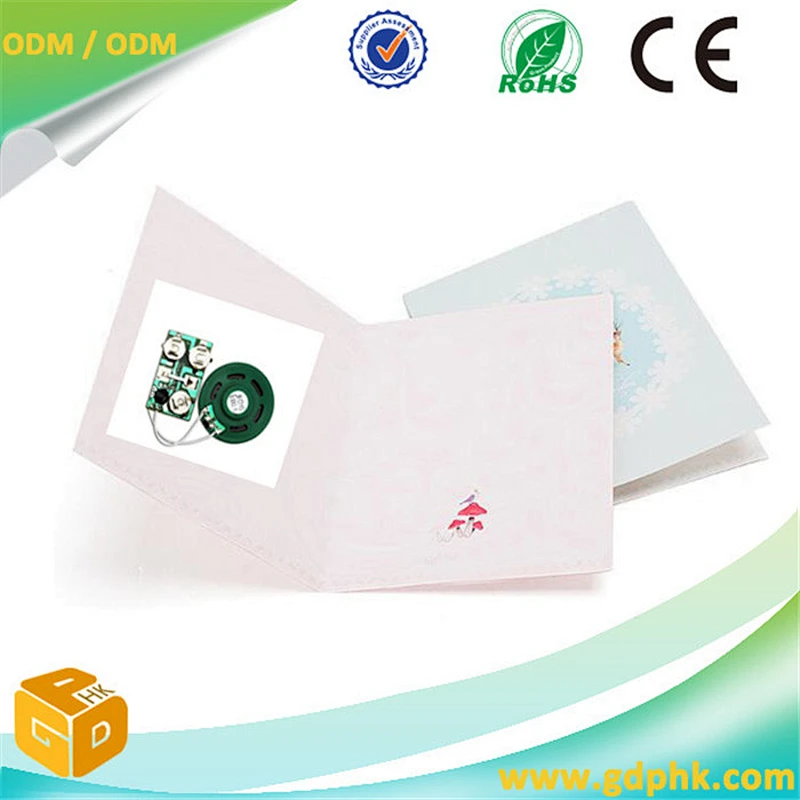 OEM and ODM greeting card sound module and voice recorder module