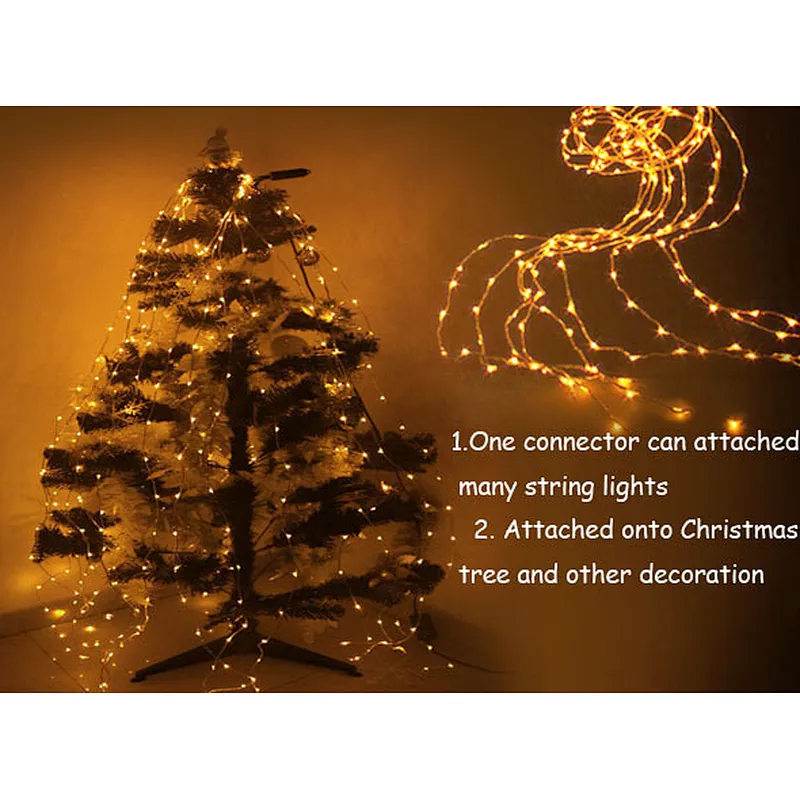 Micro CR2032 battery operated led string lights for Christmas tree decoration