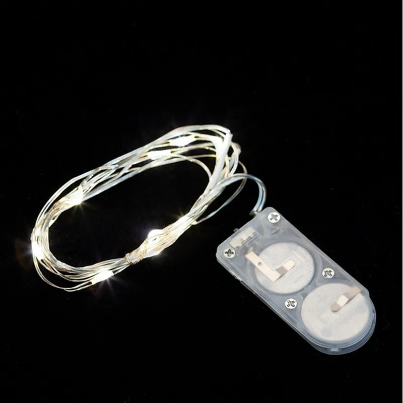 Micro CR2032 battery operated led string lights for Christmas tree decoration