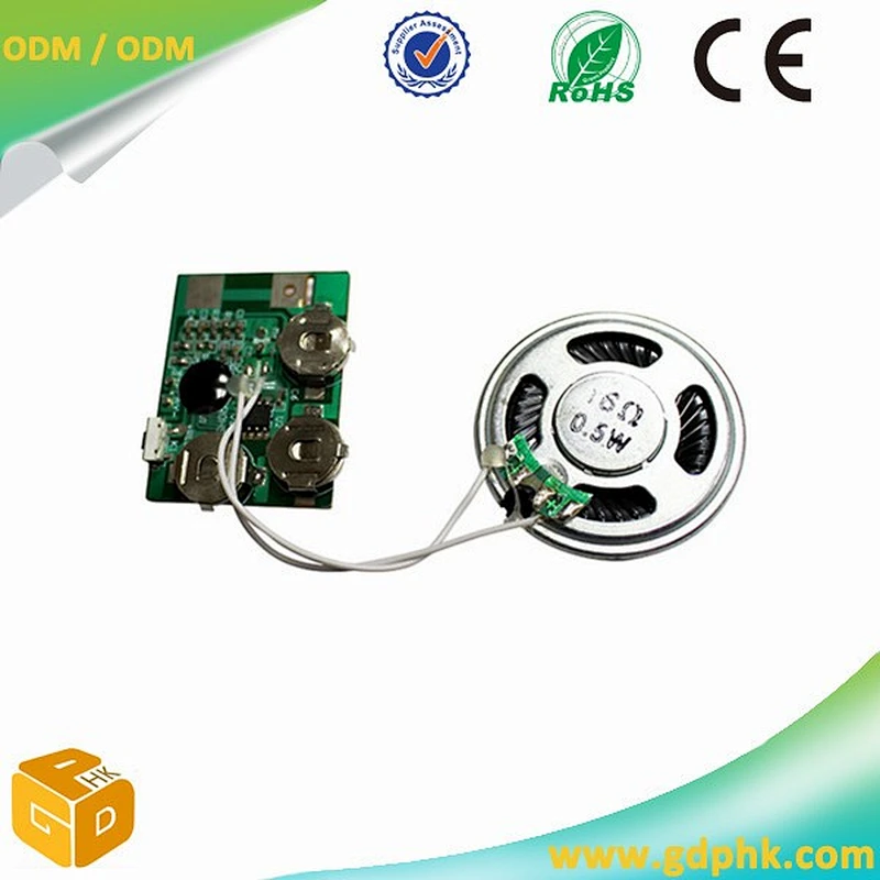 Custom greeting card sound module/light sensor activated sound module for greeting card