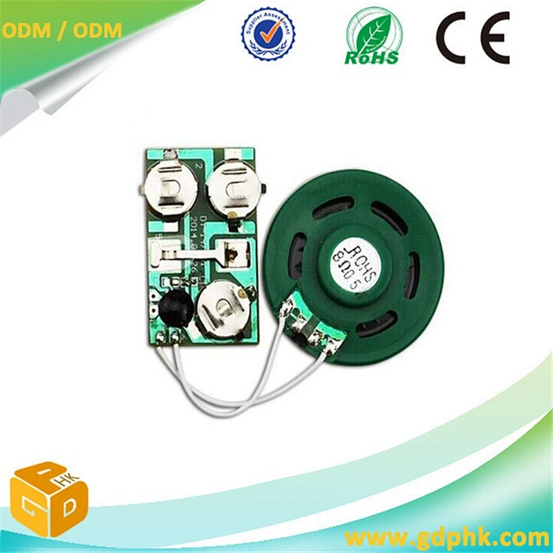 Mini push buzzer button baby animal sound voice module chip for plush toys and dolls