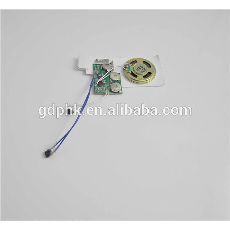 Greeting card sound module/Recordable sound chip
