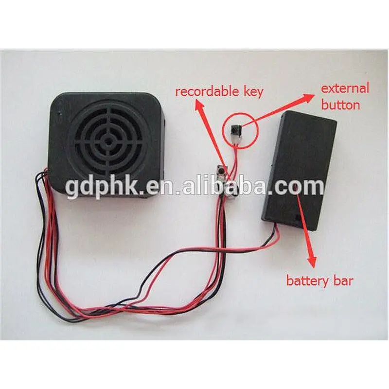 plush toy voice box 50mm super speaker sound box with recordable function