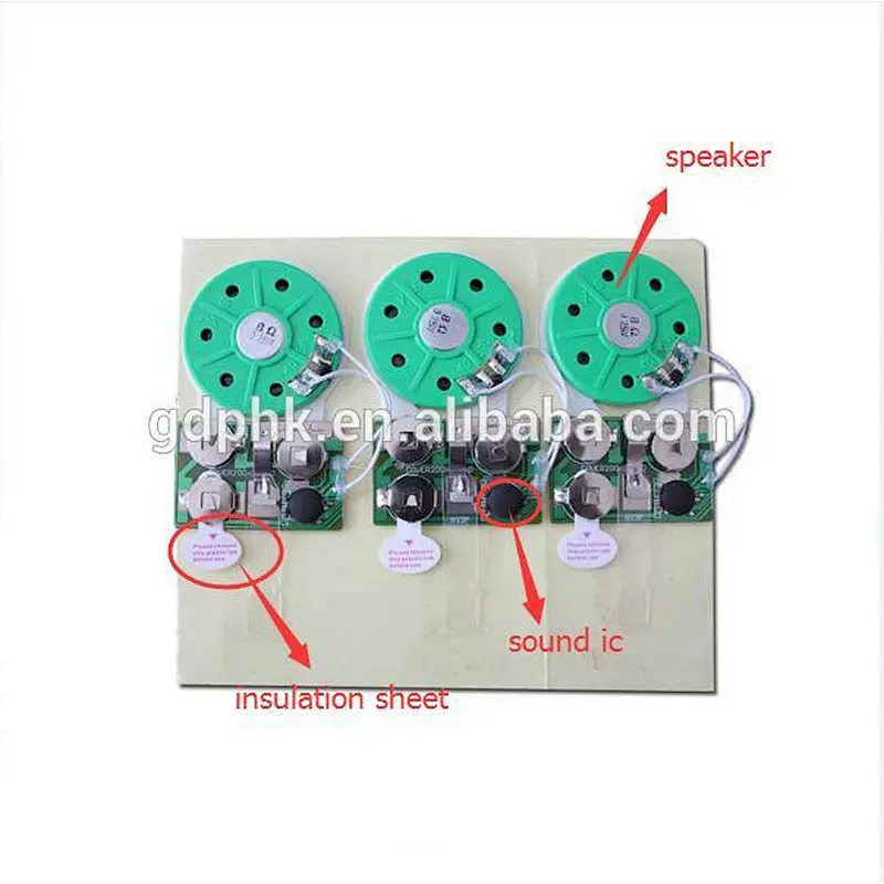 Happy birthday musical sound chip for christmas greeting card