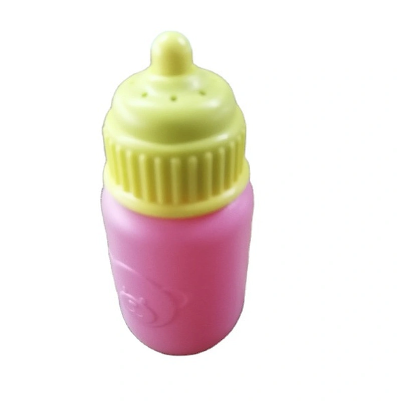 Electronic light up milk bottle for baby dolls