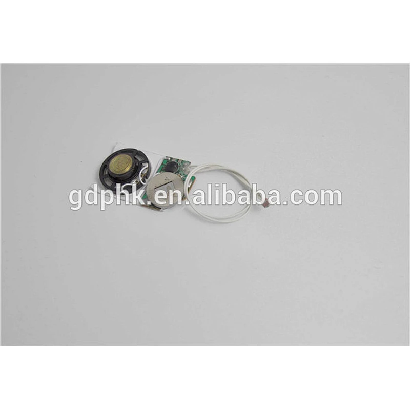 Motion activated sound module/programmable musical chips for greeting card