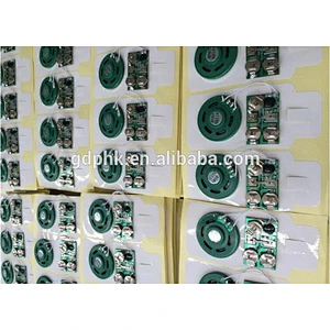 Thin sound chip pre recordable sound chip for greeting card