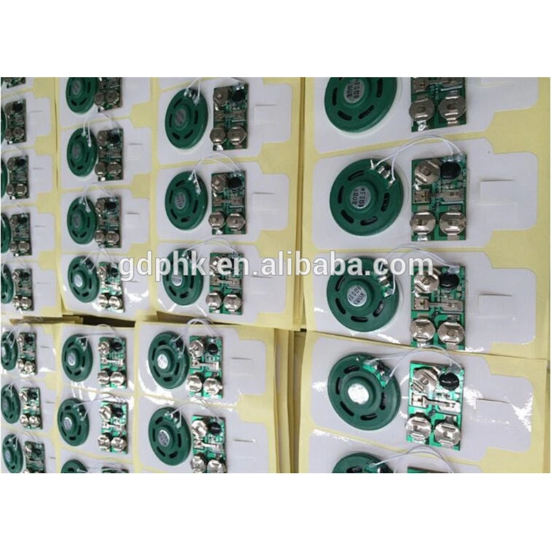 Thin sound chip pre recordable sound chip for greeting card