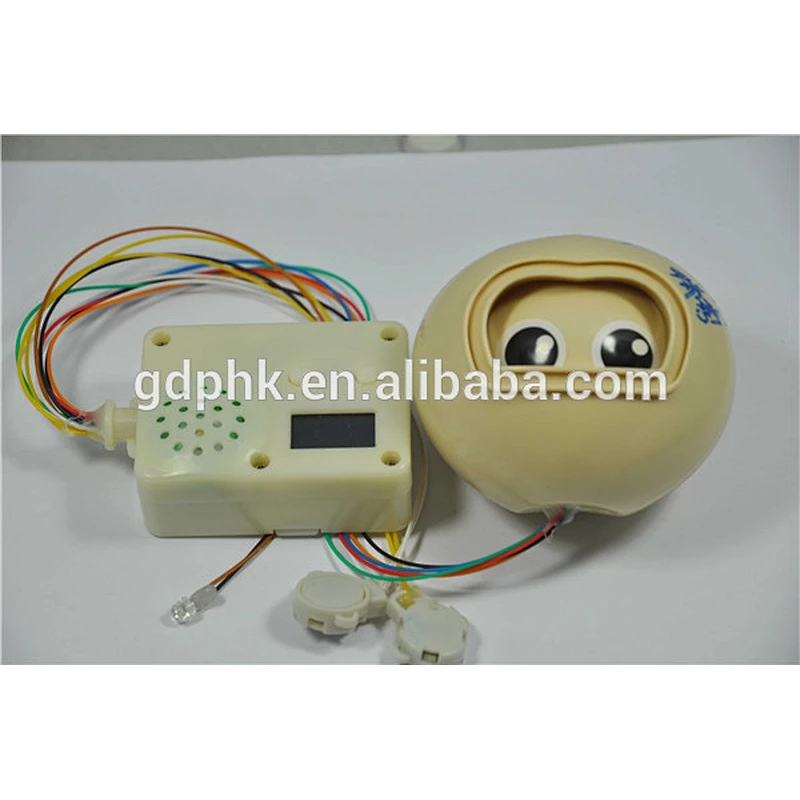 Eye motion sensor digital voice recordable sound box alarm clock music box movements wholesale
