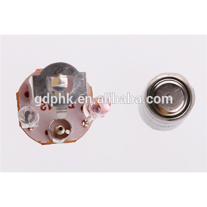 Vibration switch control flashing led module with 3pcs batteries