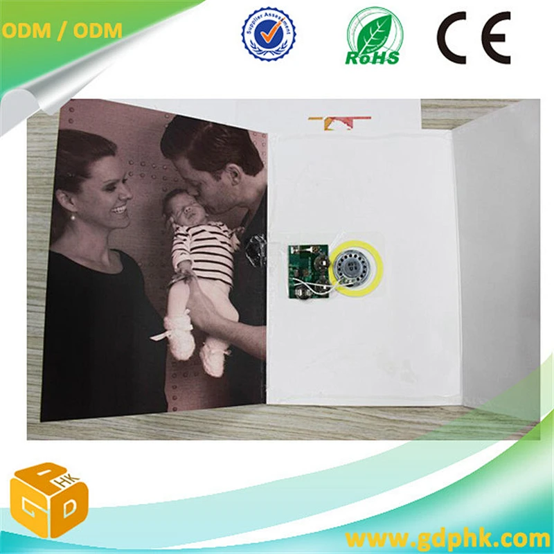 Light sensor reeting card pre-recording birthday sound chip programming Music Chip for card
