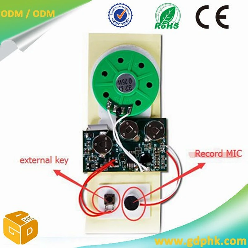 Cheapest speaker Type recordable sound chip for toy