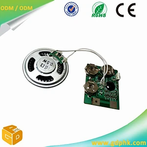 Light activated recordable sound chips voice module for greeting cards