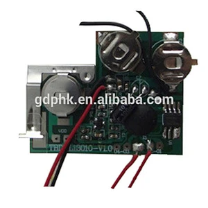 light sensor recordable sound module for greeting cards