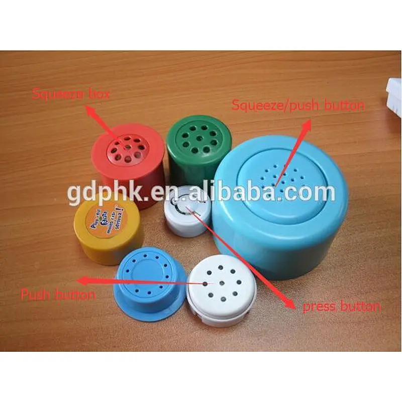Push button musical sound box for plush toys mini recordable sound modules