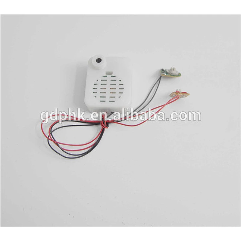 Small size recordable push button sound modules for toys