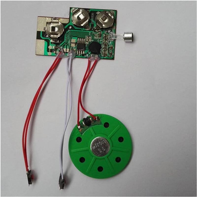 Pre-recorded plastic musical card sound chip module for toys