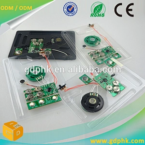 Electronic music box for plush toys, music card toys mechanism
