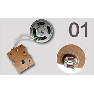 Light activated recordable sound chips voice module for greeting cards