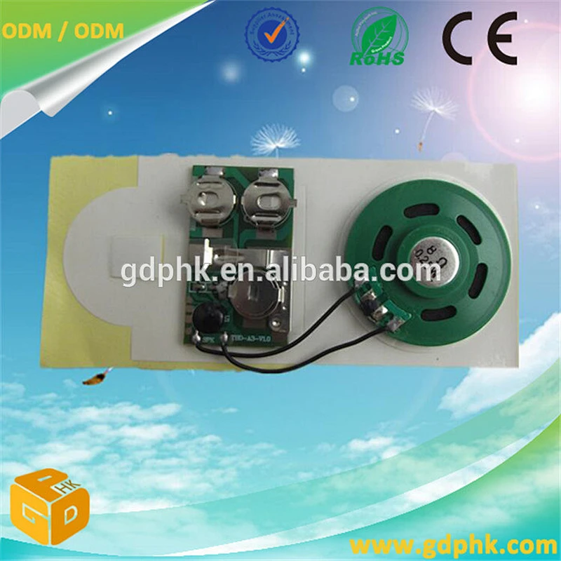 Programmable pre-recorded sound chip / greeting card music chip